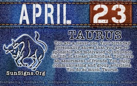 april 23 zodiac sign meaning